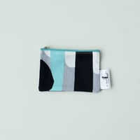 POUCH_ミニフラットポーチ　-DEEP BREATH- (AQUA BLUE)