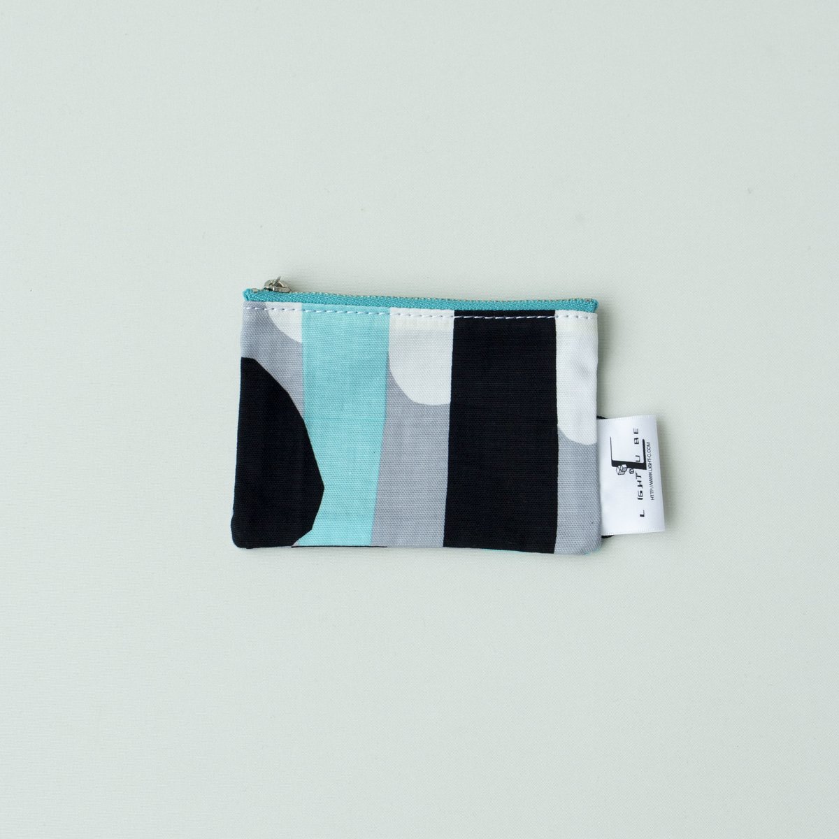 POUCH_ミニフラットポーチ -DEEP BREATH- (AQUA BLUE) | LIG