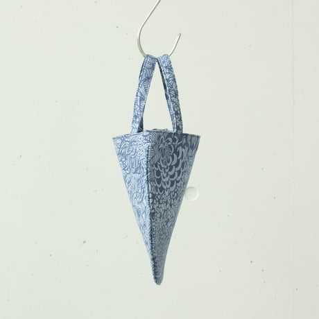 BAG_ミニRトート -BOTANICAL -(BLUE)