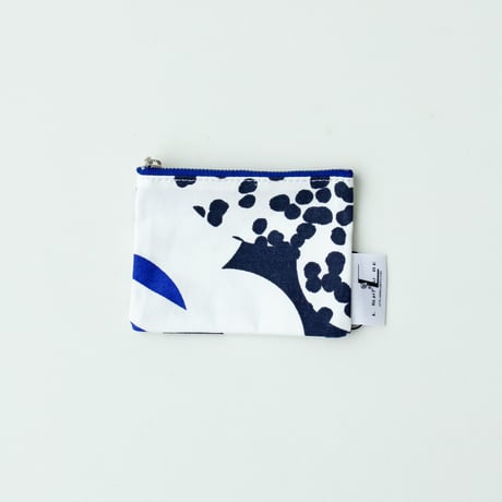 POUCH_ミニフラットポーチ　-SOUFFLE- (BLUE)