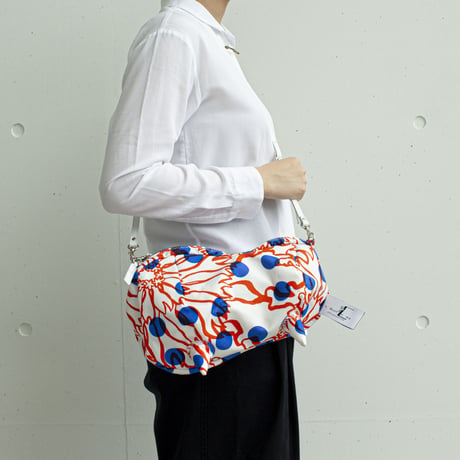 BAG_ピーナッツバッグ　-BUBBLE FLOWER- (ORANGE)
