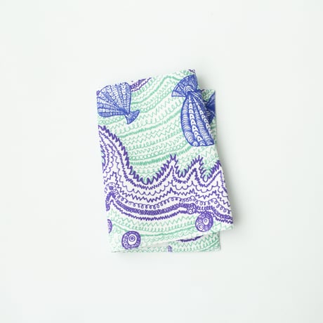 ACCESSORIES_ブックカバー -LITTLE OCEAN- (EMERALD GREEN)