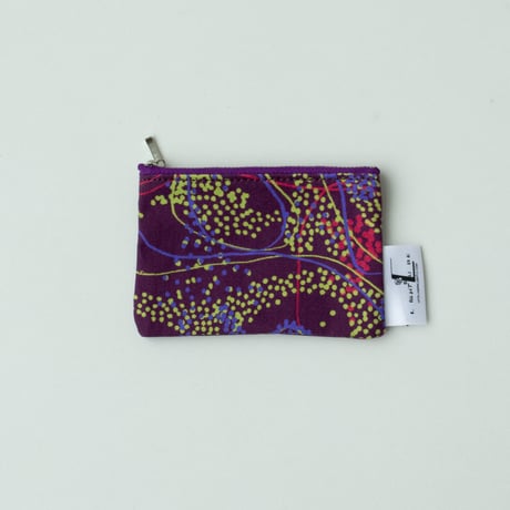 POUCH_ミニフラットポーチ　-NOCTURNE- (BORDEAUX)