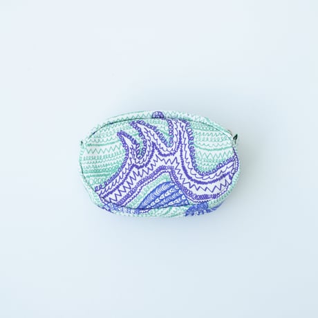 POUCH_たまごポーチ -LITTLE OCEAN- (EMERALD GREEN)