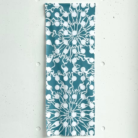 ACCESSORIES てぬぐい　-BUBBLE FLOWER-(BLUE GRAY)