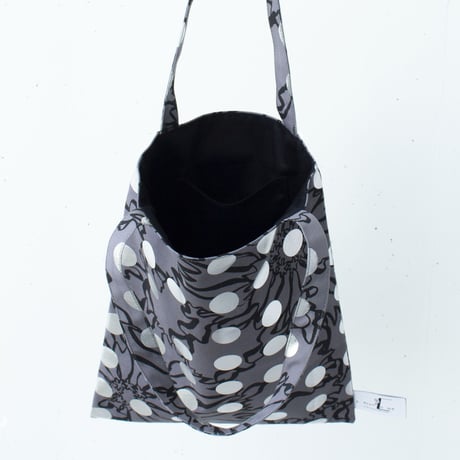 BAG_LCトート　-BUBBLE FLOER-(SILVER)