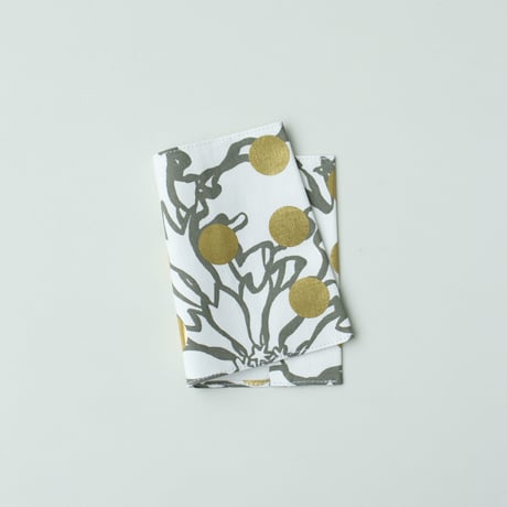ACCESSORIES_ブックカバー　-BUBBLE FLOWOR -(GOLD)