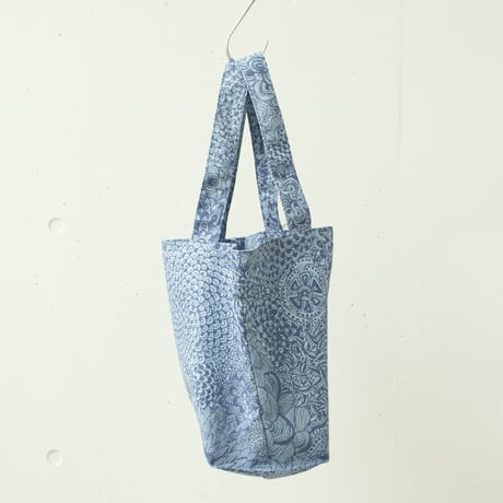 BIGトートバッグ-BOTANICAL -(BLUE)