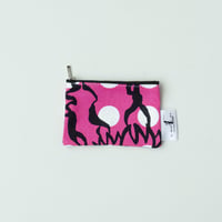 POUCH_ミニフラットポーチ　-BUBBLE FLOWER- (PINK)