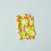 ACCESSORIES_ブックカバー　-BUBBLE FLOWER- (YELLOW)