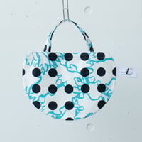 BAG_ミニRトート　-BUBBLE FLOWER- (LIGHT BLUE)