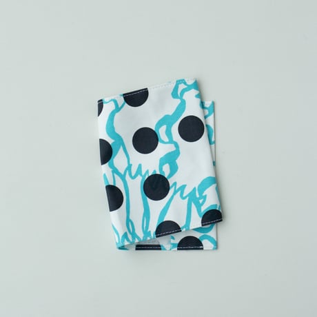 ACCESSORIES_ブックカバー　-BUBBLE FLOWER- (LIGHT BLUE)