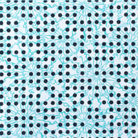 ACCESSORIES_ハーフカットクロス　-BUBBLE FLOWER- (LIGHT BLUE)