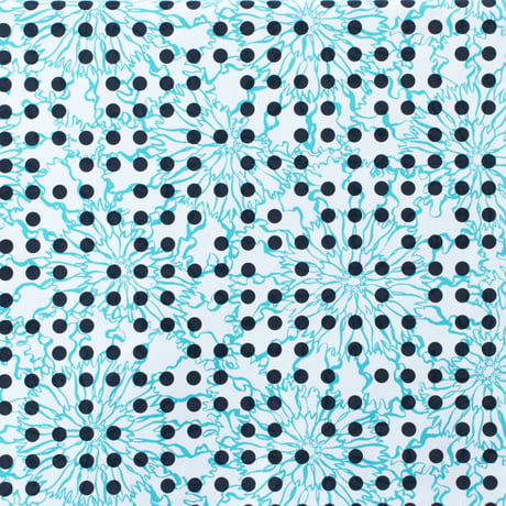 ACCESSORIES_ハーフカットクロス　-BUBBLE FLOWER- (LIGHT BLUE)