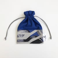POUCH_巾着--RIVER SIDE-(BLUE)