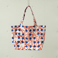 BIGトートバッグ　-BUBBLE FLOWER- (ORANGE)