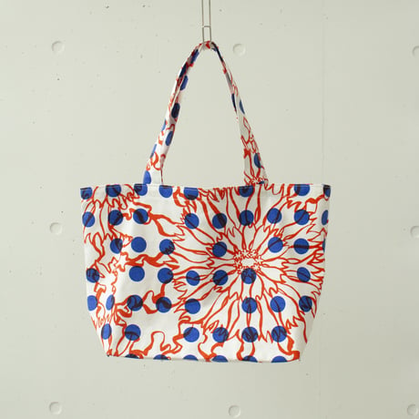 BIGトートバッグ　-BUBBLE FLOWER- (ORANGE)