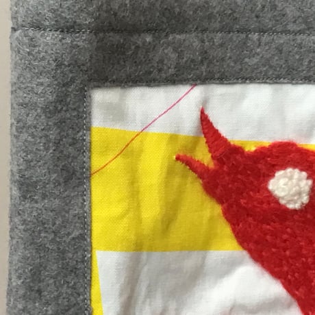 BAG_刺繍フェルトバッグ　-MAGIC BIRD- (YELLOW)