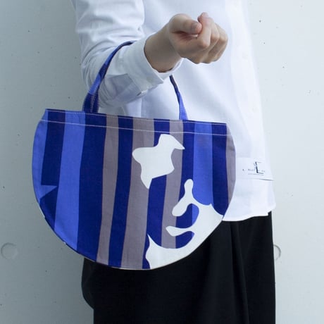 BAG_ミニRトート　-DEEP BREATH- (BLUE)