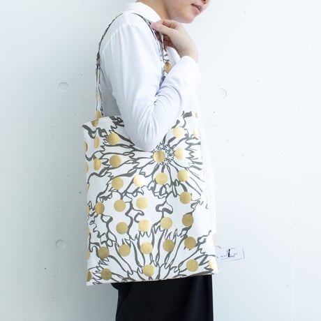 BAG_LCトート　-BUBBLE FLOWOR -(GOLD)