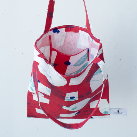 BAG_LCトート　-MAGIC BIRD- (RED)