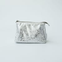 POUCH_マチ付きポーチ-BOTANICAL -(WHITE)