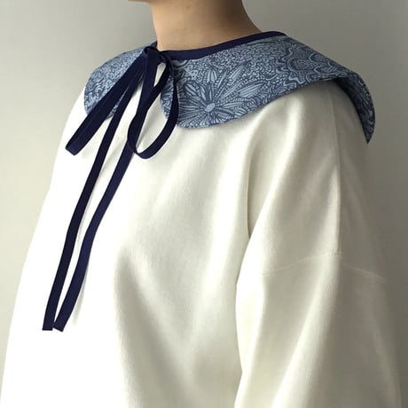 ACCESSORIES_つけ襟 -BOTANICAL -(BLUE)