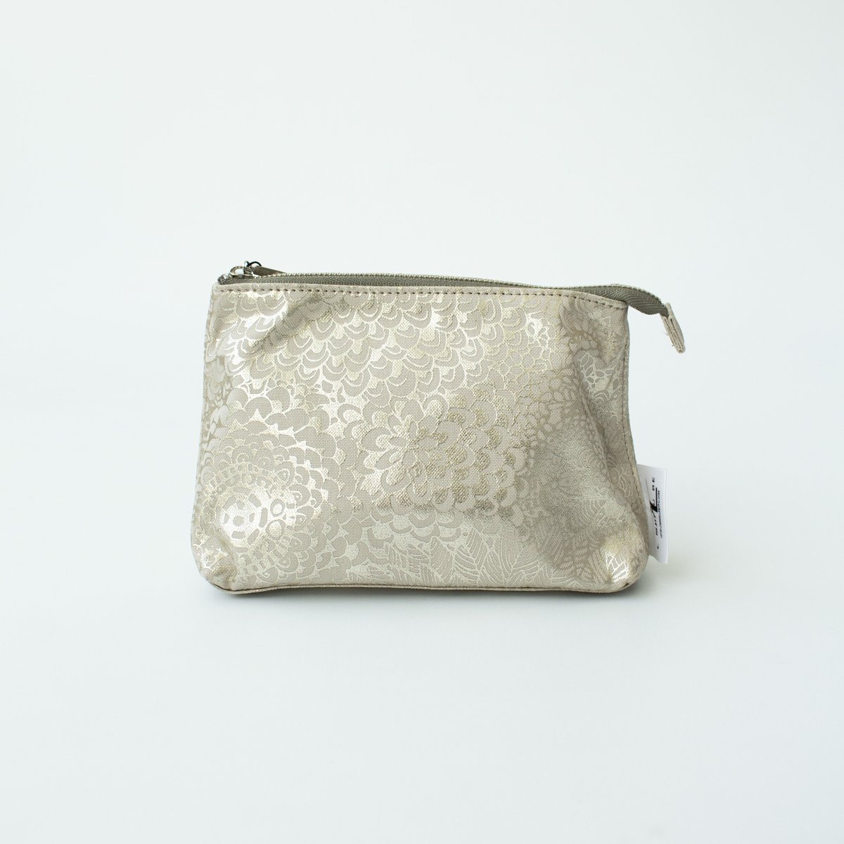 POUCH_マチ付きポーチ -BOTANICAL -(BEIGE) | LIGHT CUBE