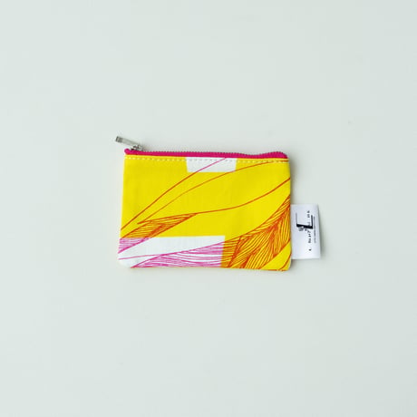 POUCH_ミニフラットポーチ　-MAGIC BIRD- (YELLOW)
