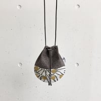 秋冬巾着ショルダーバッグ-BUBBLE FLOWER -(GOLD)