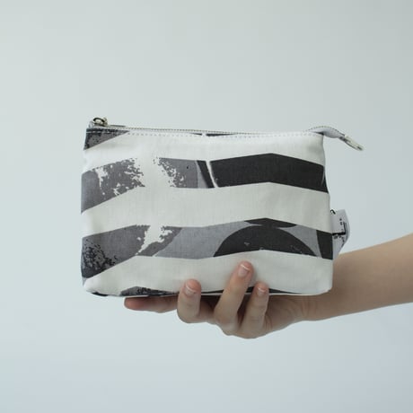 POUCH_マチ付きポーチ  -RIVER SIDE-(GRAY)