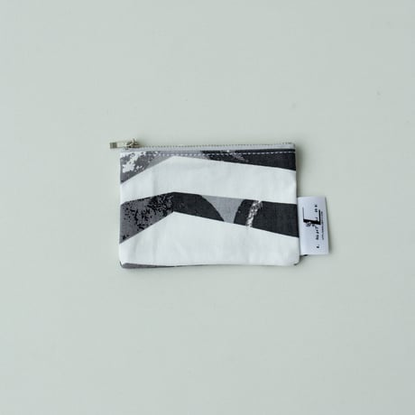 POUCH_ミニフラットポーチ　-RIVER SIDE-(GRAY)