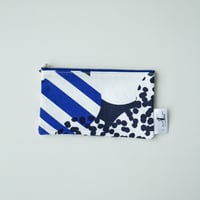 POUCH_フラットポーチ　-SOUFFLE- (BLUE)