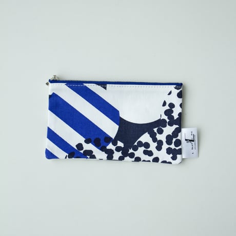 POUCH_フラットポーチ　-SOUFFLE- (BLUE)