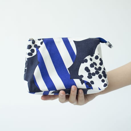 POUCH_マチ付きポーチ  -SOUFFLE- (BLUE)