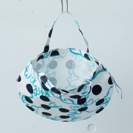 BAG_ミニRトート　-BUBBLE FLOWER- (LIGHT BLUE)
