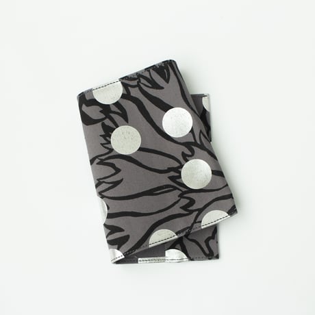 ACCESSORIES_ブックカバー　-BUBBLE FLOWER- (SILVER)