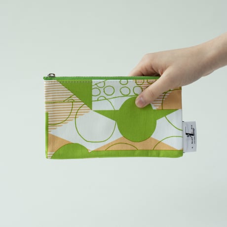 POUCH_フラットポーチ　-DESERT OASIS- (GREEN)