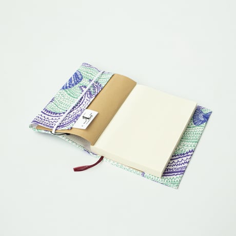 ACCESSORIES_ブックカバー -LITTLE OCEAN- (EMERALD GREEN)