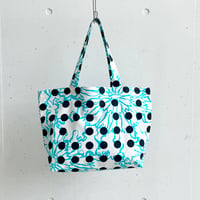 BIGトートバッグ　-BUBBLE FLOWER- (LIGHT BLUE)