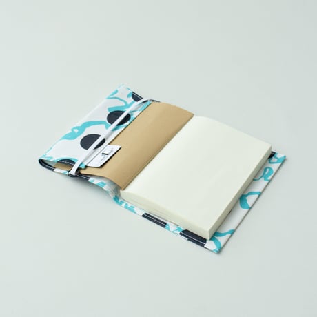 ACCESSORIES_ブックカバー　-BUBBLE FLOWER- (LIGHT BLUE)