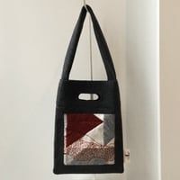 BAG_刺繍フェルトバッグ  -DESERT OASIS- (BORDEAUX)