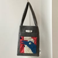 BAG_刺繍フェルトバッグ　-MAGIC BIRD- (RED)