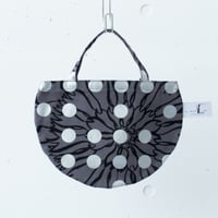 BAG_ミニRトート　-BUBBLE FLOWER- (SILVER)