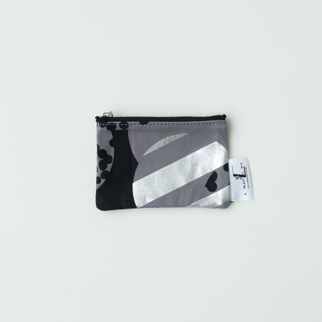 POUCH_ミニフラットポーチ　-SOUFFLE-(SILVER)