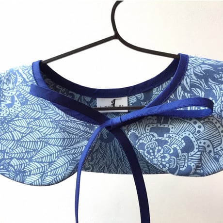 ACCESSORIES_つけ襟 -BOTANICAL -(BLUE)
