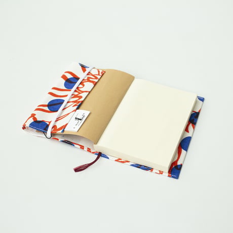 ACCESSORIES_ブックカバー　-BUBBLE FLOWER- (ORANGE)