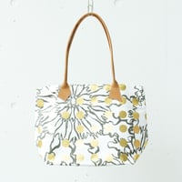 BAG_レザーハンドルトート -BUBBLE FLOWER- (GOLD)