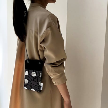 BAG_サコッシュ-BUBBLE FLOER-(SILVER)