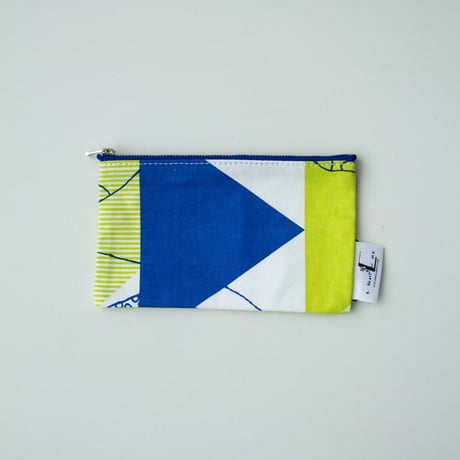 POUCH_フラットポーチ　-DESERT OASIS- (BLUE)